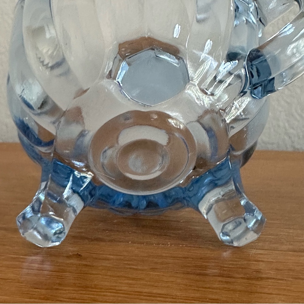 Imperial Glass - Ohio - Blue Pillar Flute Cream & Sugar - Picture 6 of 8